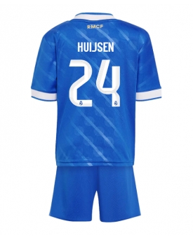 Billige Fotballdrakt Real Madrid Dean Huijsen #24 Replika Tredjedraktsett Barn 2025-26 Kortermet (med bukser)